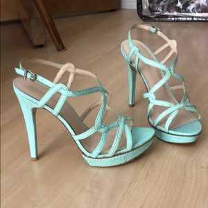 Pelle Moda “Flirty” in Aqua Vivid Snake